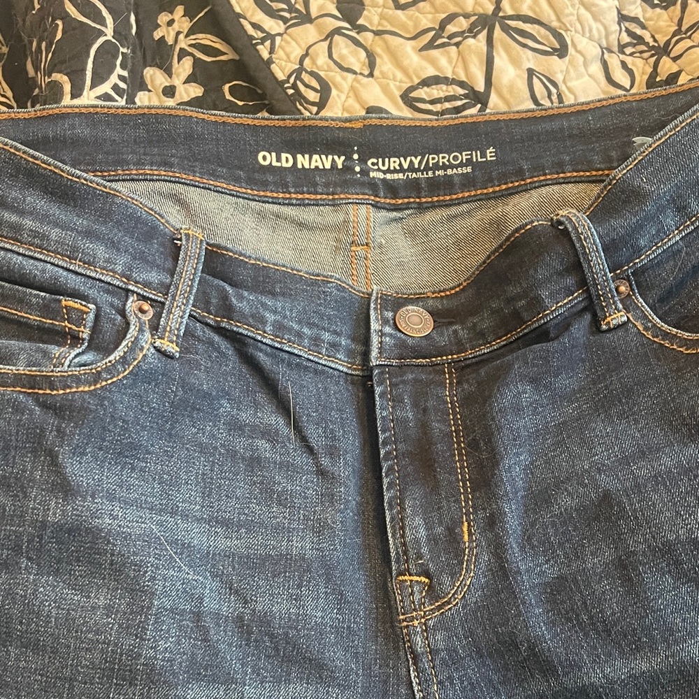 Old Navy Dark Blue Curvy Jeans